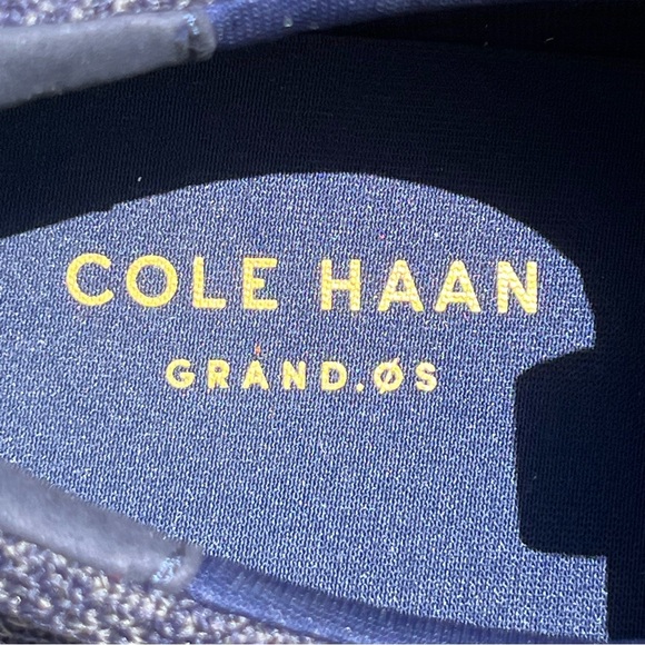 Cole Haan Grand Tour Knit Oxfords C31348 Navy / Brown Size 11 Men’s - Picture 7 of 8